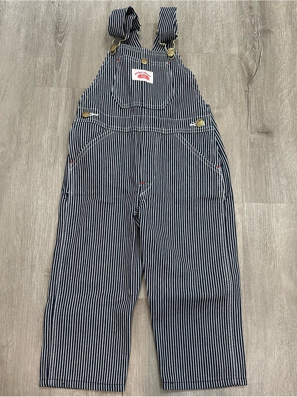 3t Striped Overalls Bibs Roundhouse